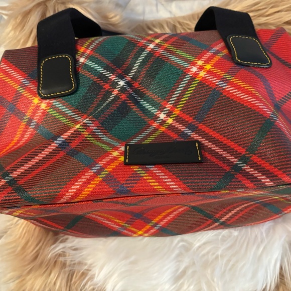 DOONEY AND BURKE RED PLAID BAG. - Picture 7 of 13